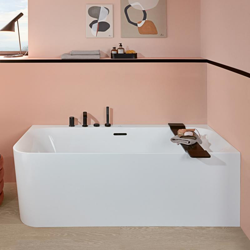 Villeroy&Boch Loop&Friends Square wanna przyścienna prawa 180x80 biała weiss alpin UBA180LSF9CR00V-01