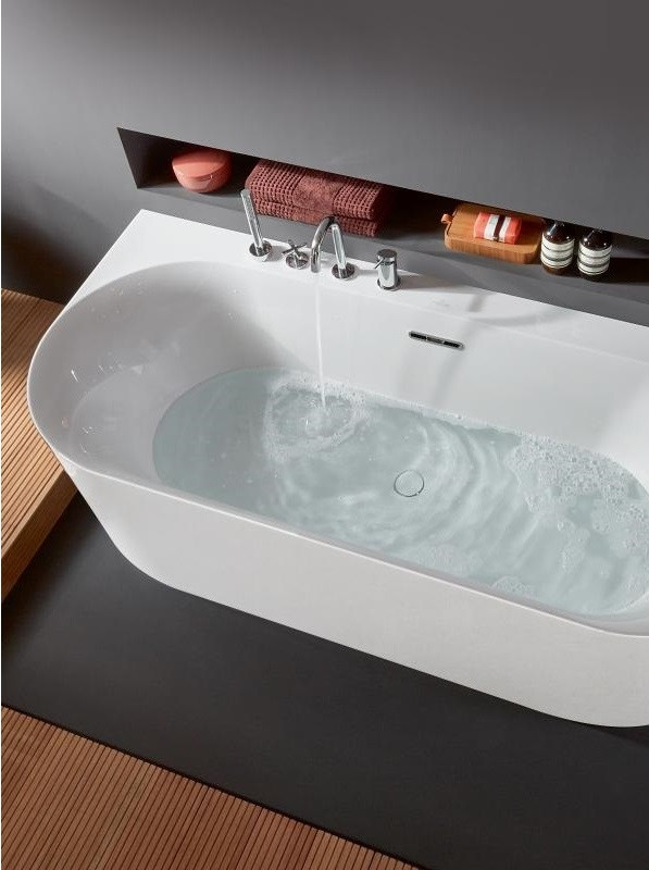 Villeroy&Boch Loop&Friends Oval wanna przyścienna prawa 180x80 biała weiss alpin UBA180LOF9CR00V-01