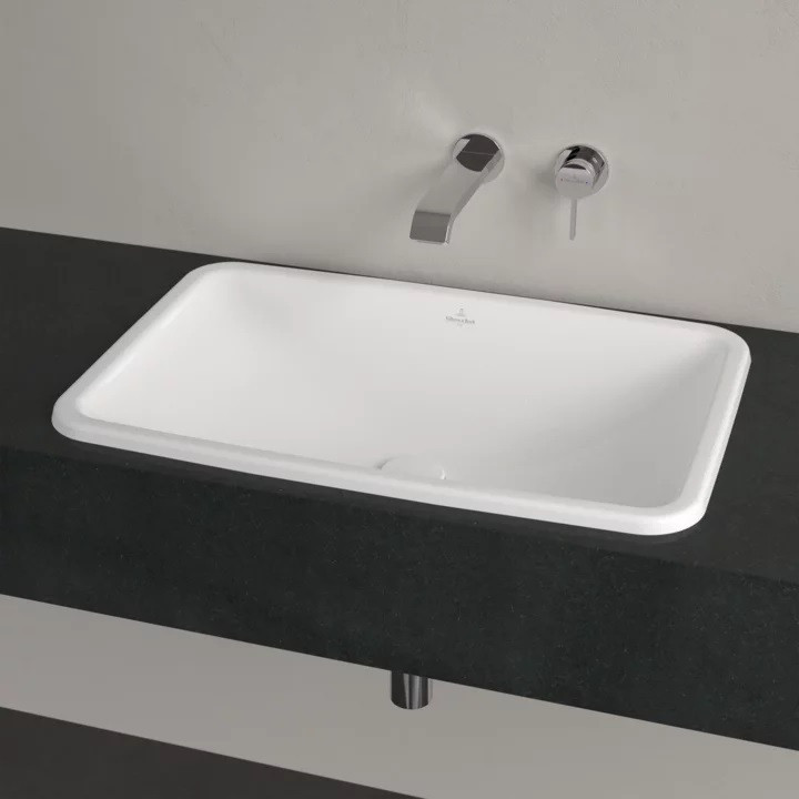 Villeroy&Boch Loop&Friends umywalka wpuszczana w blat 67,5x45 biała weiss alpin CeramicPlus 4A6601R1