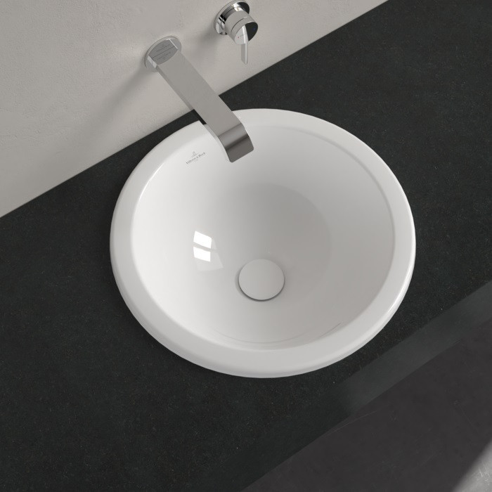 Villeroy&Boch Loop&Friends umywalka wpuszczana w blat 45x45 biała weiss alpin CeramicPlus 4A6000R1