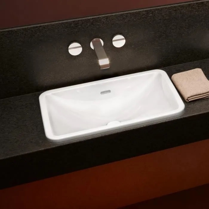 Villeroy&Boch Loop&Friends umywalka wpuszczana w blat 67,5x45 biała weiss alpin CeramicPlus 4A6600R1