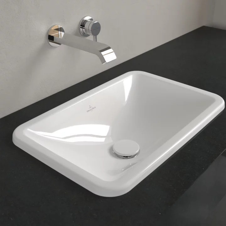 Villeroy&Boch Loop&Friends umywalka wpuszczana w blat 51x34 biała weiss alpin CeramicPlus 4A6400R1