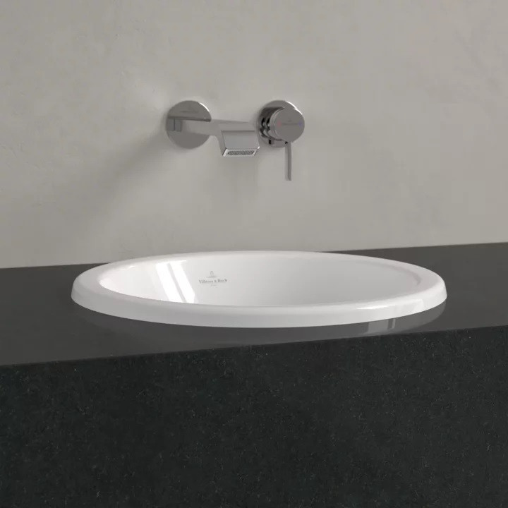 Villeroy&Boch Loop&Friends umywalka wpuszczana w blat 45x45 biała weiss alpin CeramicPlus 4A6001R1