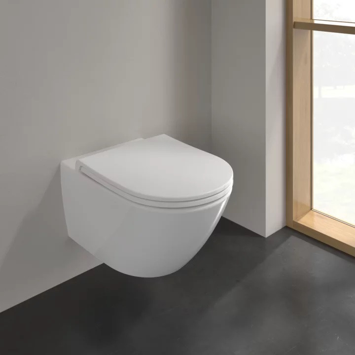 Villeroy&Boch Universo TwistFlush muszla wisząca + deska wolonopoadająca weiss alpin CeramicPlus 4670T9R1