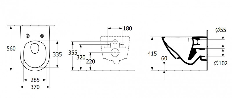 Villeroy&Boch Universo TwistFlush muszla wisząca + deska wolonopoadająca weiss alpin 4670T901