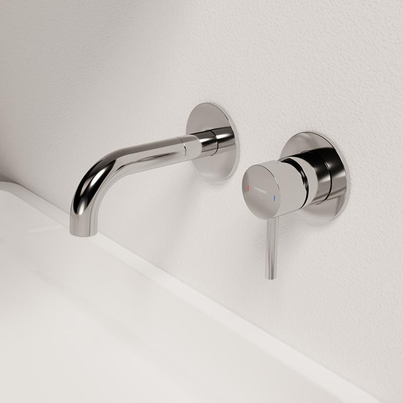 Steinberg seria 100 bateria umywalkowa podtynkowa wylewka 165mm chrom 1001801