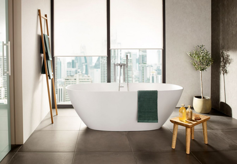 Roca Ariane wanna wolnostojąca 180x80 stonex biały połysk A248669000