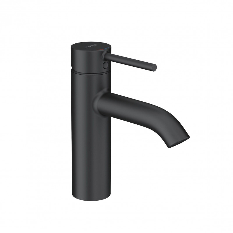 Kludi Bozz 100 jednouchwytowa bateria umywalkowa bez korka czarny matowy 382823976