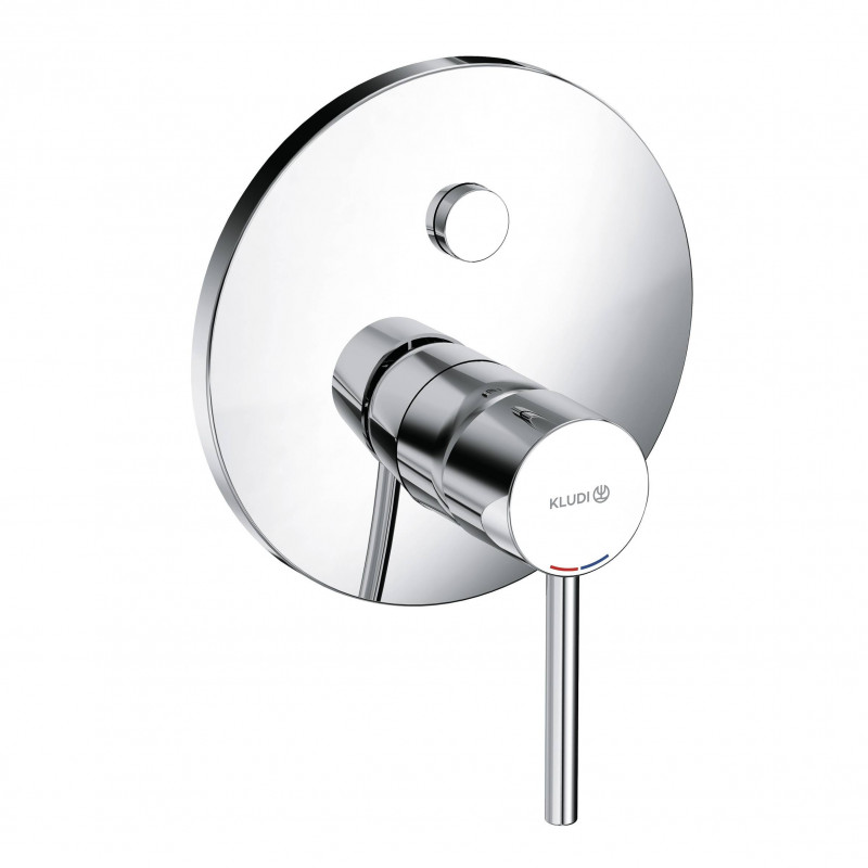 Kludi Bozz jednouchwytowa bateria wannowo-prysznicowa podtynkowa PUSH&SWITCH chrom 386590576