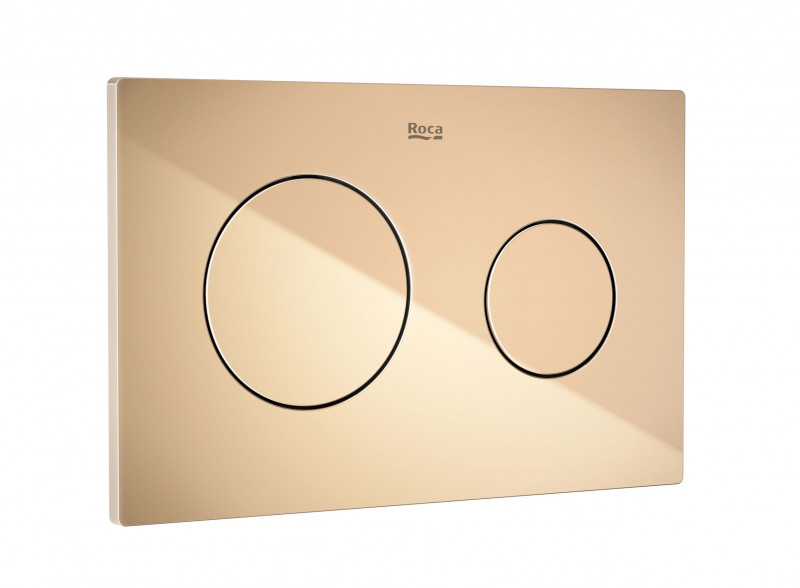 Roca Pro PL10 przycisk spłukujący do WC rose gold PVD A8901890RG