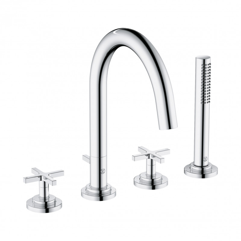 Kludi Nova Fonte Classic bateria wannowa czterootworowa chrom 204250520