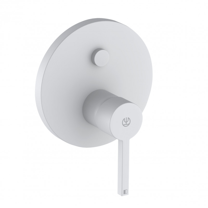 Kludi Nova Fonte Push&Switch bateria wannowo-prysznicowa podtynkowa biały mat 206595315