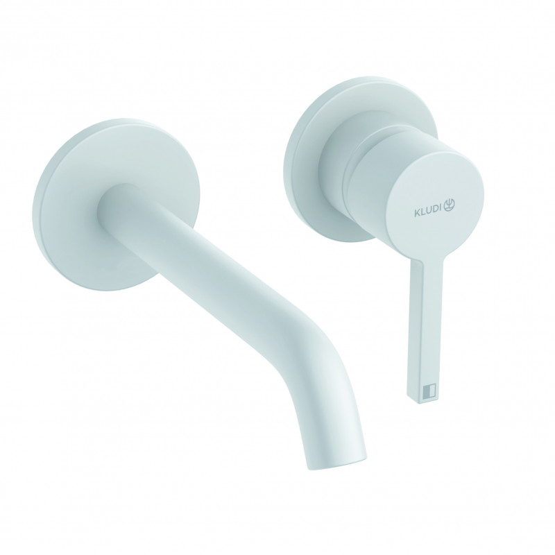 Kludi Nova Fonte Pura bateria umywalkowa podtynkowa 180 mm biały mat 202445315