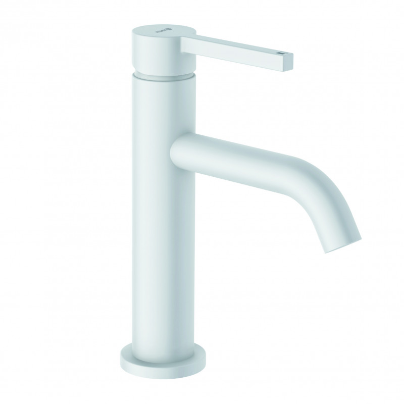 Kludi Nova Fonte Pura 100 bateria umywalkowa z korkiem klik-klak biały mat 202885315