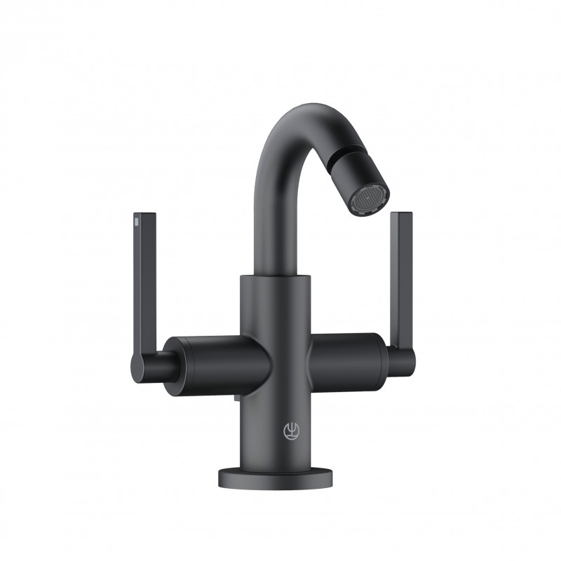 Kludi Nova Fonte Puristic bateria bidetowa z korkiem automatycznym czarny mat 203133915