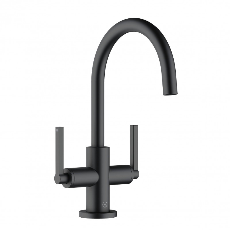 Kludi Nova Fonte Puristic bateria umywalkowa czarny mat 201183915