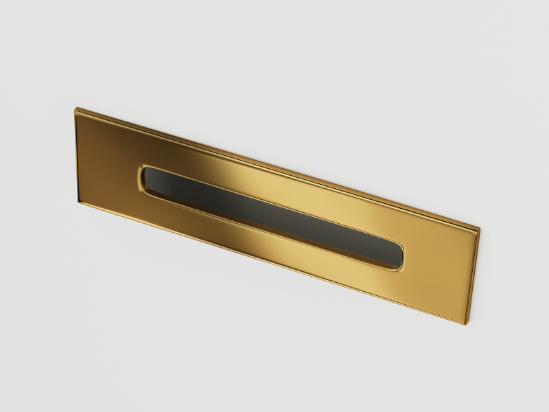 Corsan Zestaw wannowy korek klik klak z maskownicą złoty ZWKKZŁ