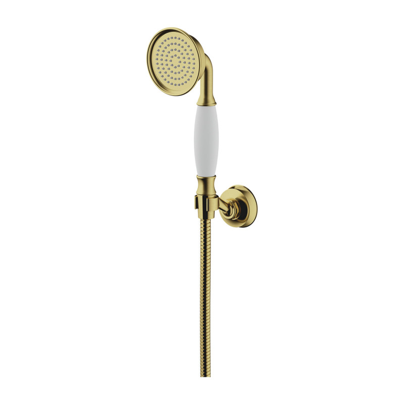 Omnires Armance zestaw natryskowy punktowy retro mosiądz szczotkowany ARMANCE-PBSB