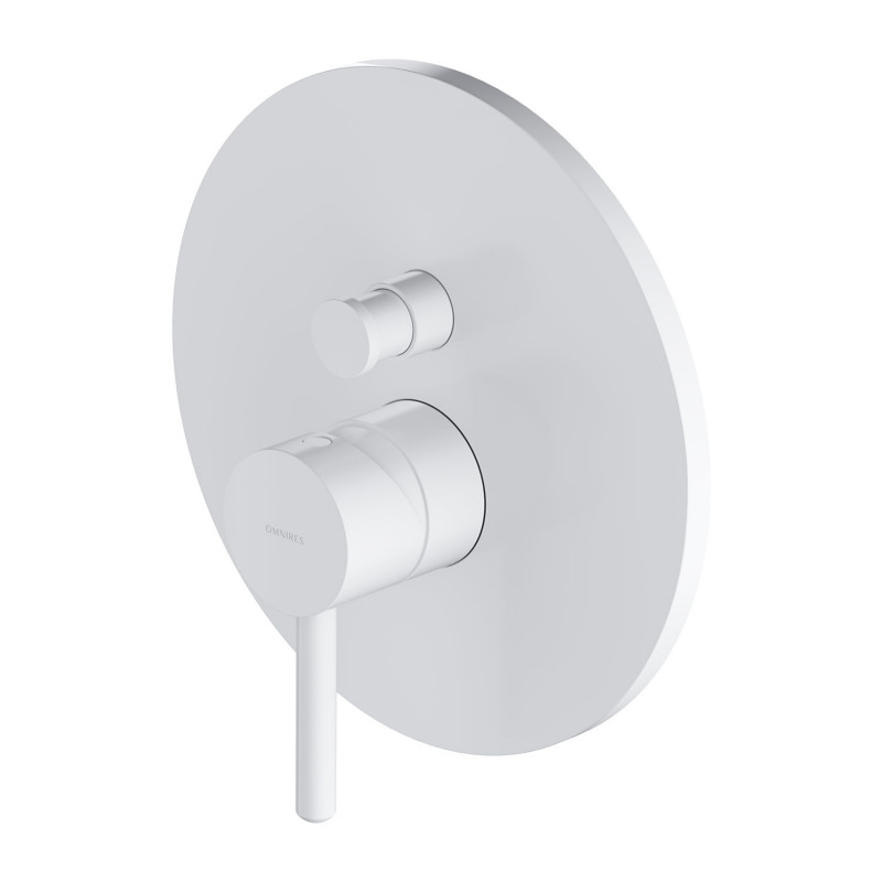 Omnires Y bateria prysznicowo-wannowa podtynkowa biały mat Y1235WM