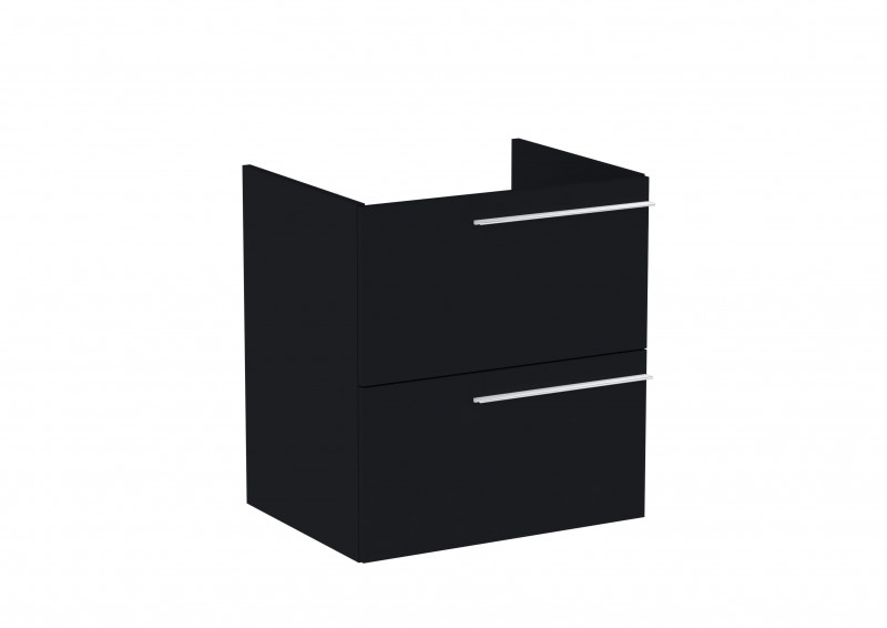 Roca Ella szafka łazienkowa 60 z 2 szufladami czarny mat A857769532