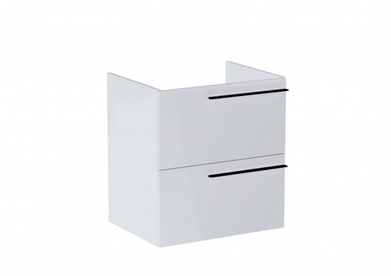Roca Ella szafka łazienkowa podumywalkowa 60 z 2 szufladami biały połysk A857769806
