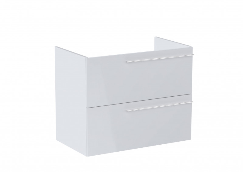 Roca Ella szafka łazienkowa podumywalkowa 80 z 2 szufladami biały połysk A857770806