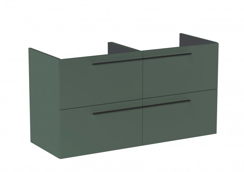 Roca Ella szafka łazienkowa podumywalkowa 120 z 4 szufladami zielony mat A857772534