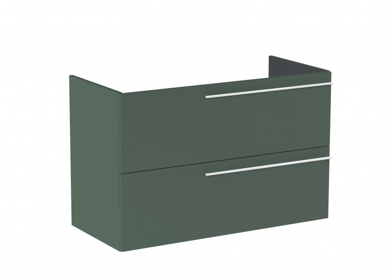 Roca Ella szafka łazienkowa podumywalkowa 100 z 2 szufladami zielony mat A857771534