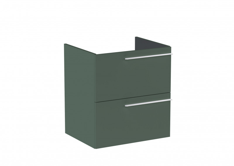 Roca Ella szafka łazienkowa podumywalkowa 60 z 2 szufladami zielony mat A857769534