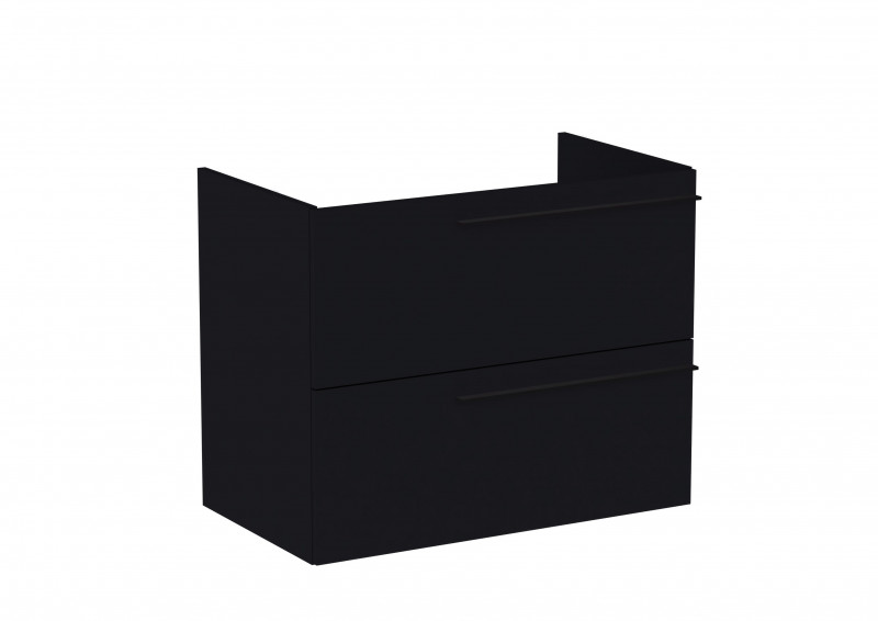 Roca Ella szafka łazienkowa podumywalkowa 80 z 2 szufladami czarny mat A857770532