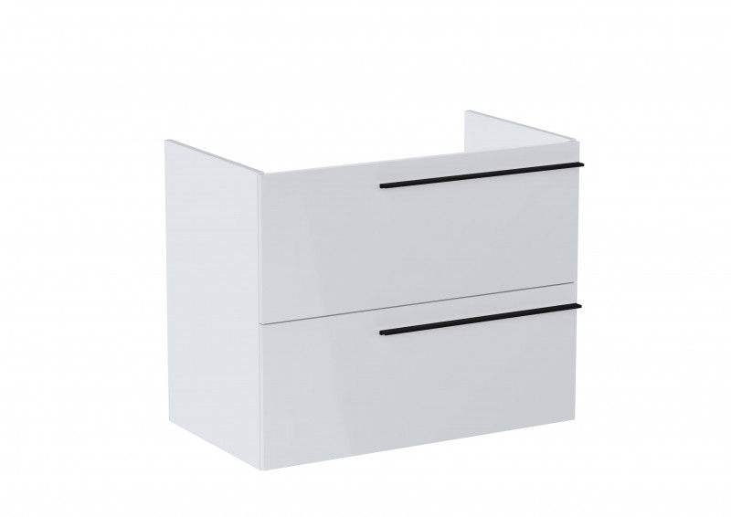 Roca Ella szafka łazienkowa podumywalkowa 80 z 2 szufladami biały połysk A857770806