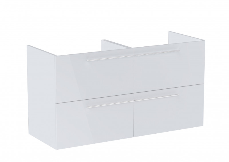 Roca Ella szafka łazienkowa podumywalkowa 120 z 4 szufladami biały połysk A857772806