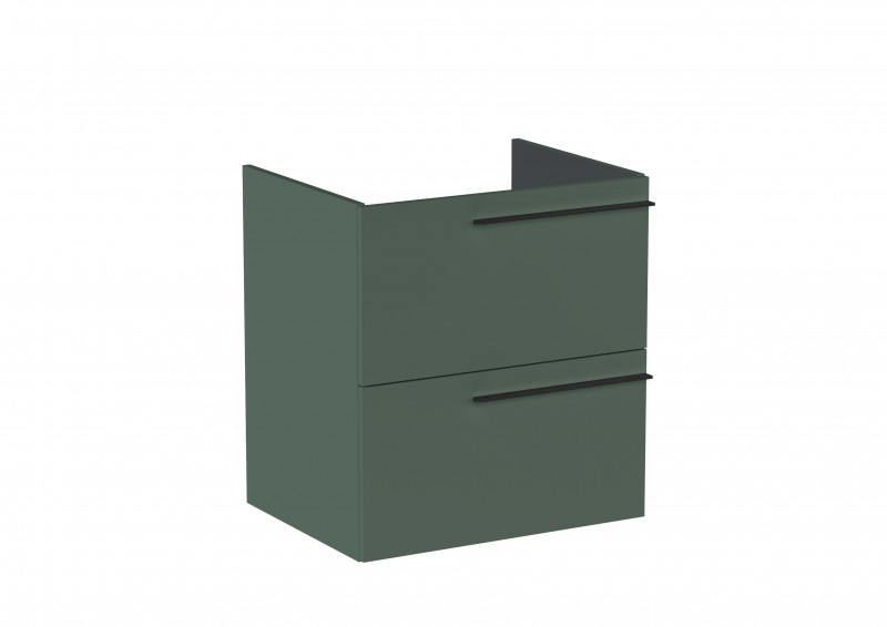 Roca Ella szafka łazienkowa podumywalkowa 60 z 2 szufladami zielony mat A857769534