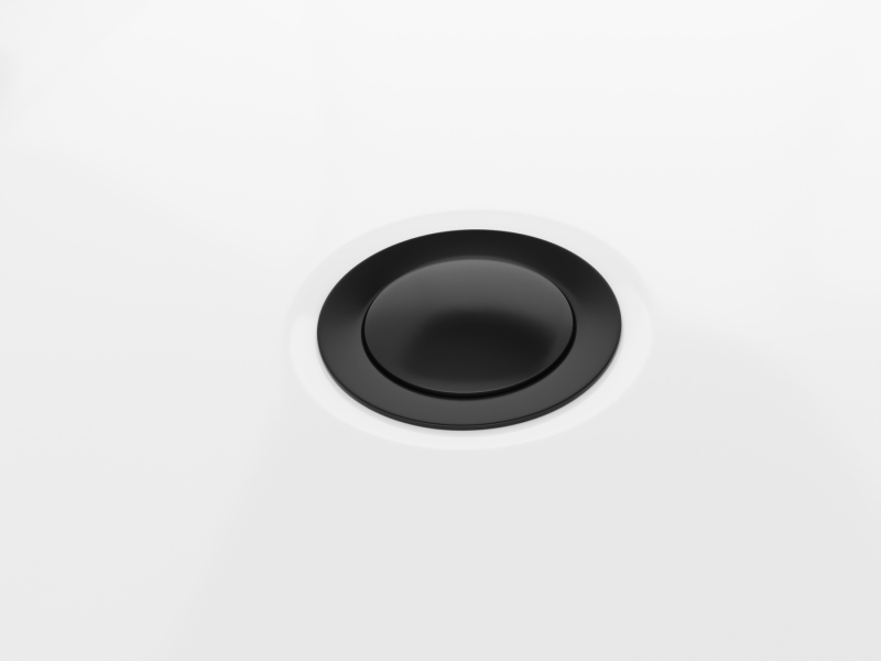 Corsan Zestaw wannowy korek klik klak z maskownicą czarny ZWKKCZ