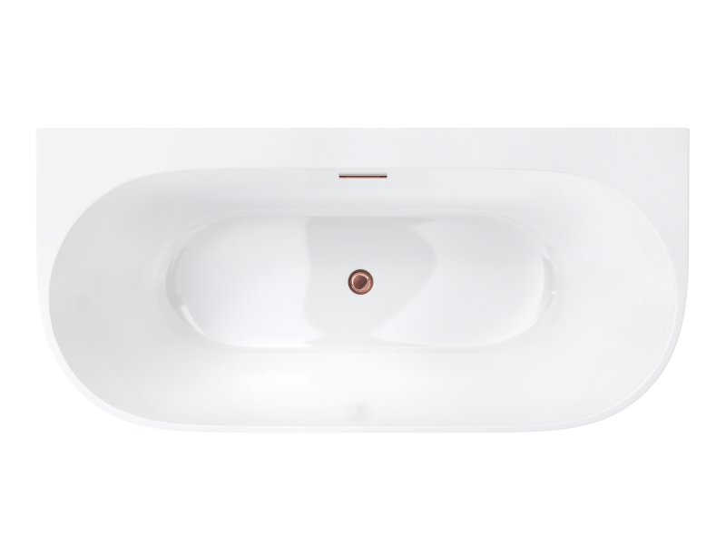 Corsan Zestaw wannowy korek klik klak z maskownicą różowe złoto ZWKKRZ