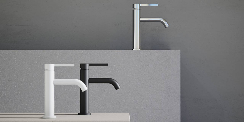 Kludi Nova Fonte Pura 100 bateria umywalkowa z korkiem klik-klak czarny mat 202883915