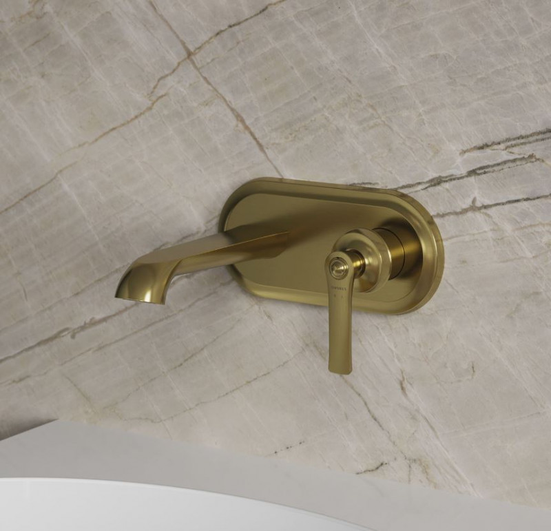 Omnires Armance bateria umywalkowa podtynkowa retro mosiądz szczotkowany AM5215BSB