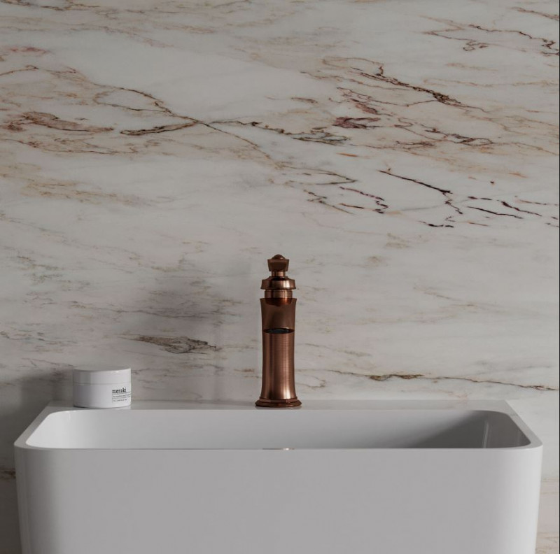 Omnires Armance bateria umywalkowa retro miedź antyczna AM5210ORB