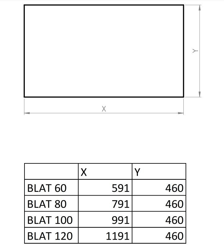 Roca Ella blat naszafkowy 60 kamienny zielony mat A857780534