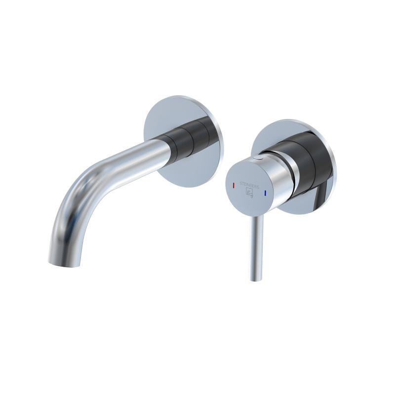 Steinberg seria 100 bateria umywalkowa podtynkowa wylewka 165mm chrom 1001801