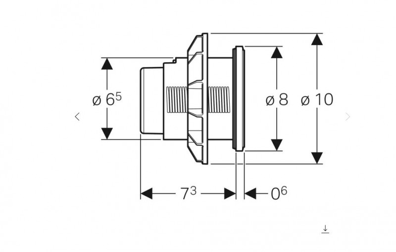 Geberit Typ 10 przycisk do stelaża czarny błyszczący / chrom błyszczący 116.057.KM.1
