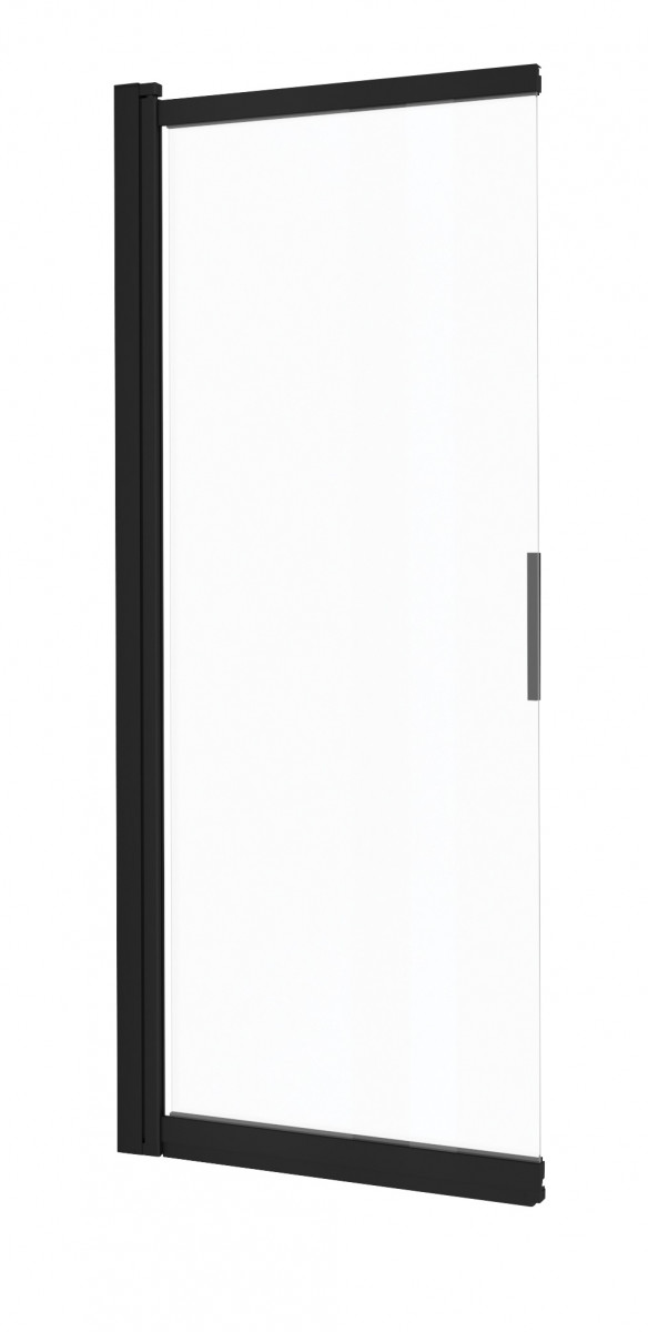 Deante Prizma parawan wannowy przesuwny 100x140 czarny/przeźroczyste Active Cover KTJN73R