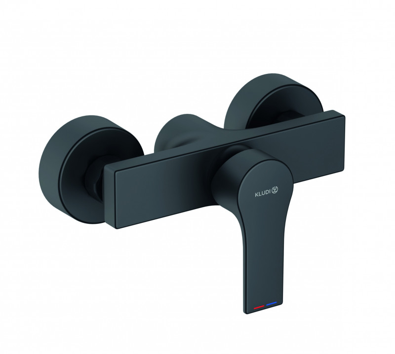 Kludi Zenta SL jednouchwytowa bateria natryskowa DN 15 czarny mat 488703965