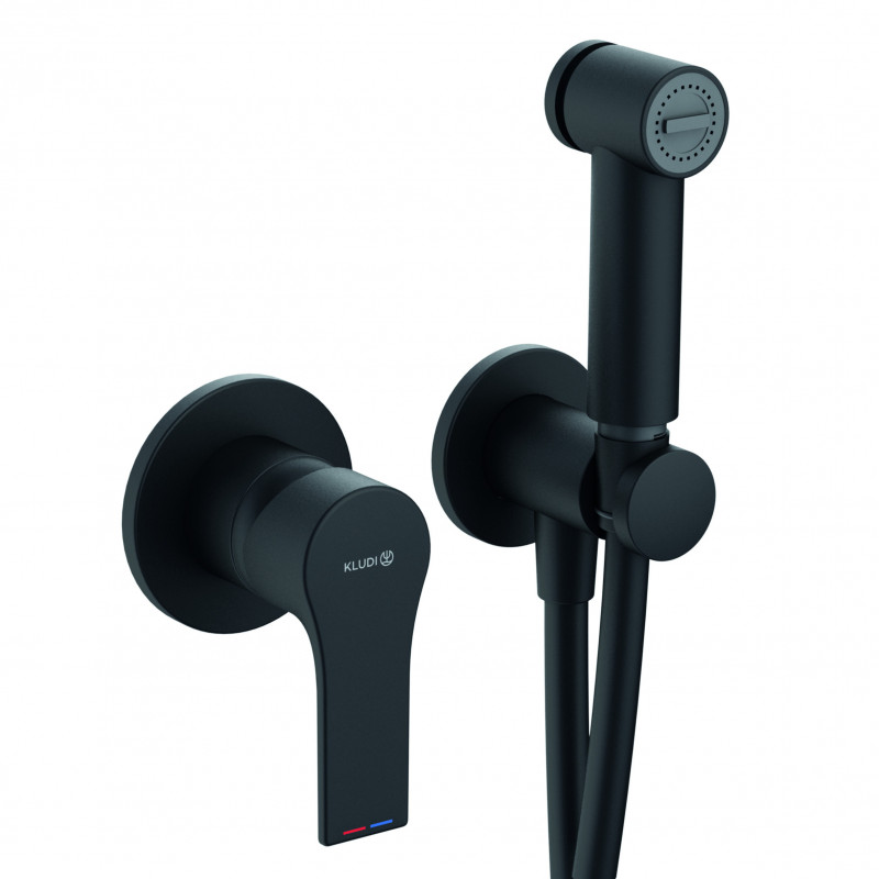 Kludi Zenta SL zestaw podtynkowy do bidetu bidetta czarny mat 489983965