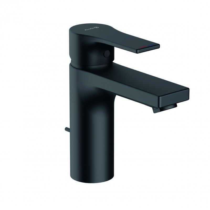 Kludi Zenta SL jednouchwytowa bateria umywalkowa 100 DN 15 z korkiem czarny mat 482903965