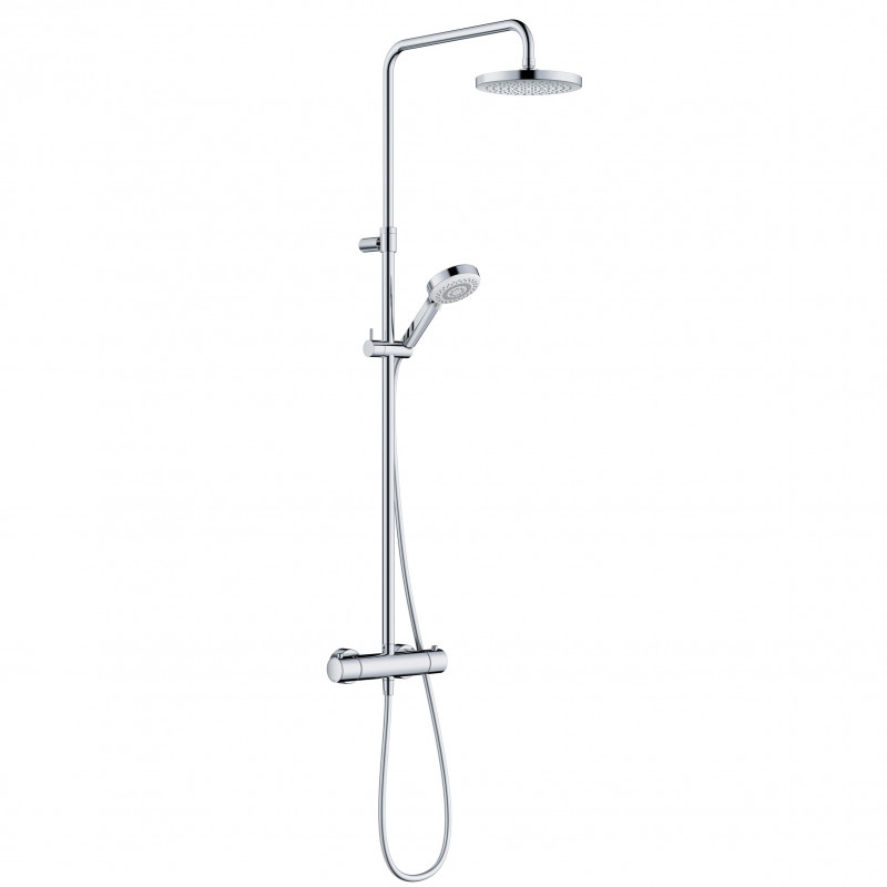 Kludi Dive Dual Shower System zestaw prysznicowy termostatyczny z deszczownicą chrom 680790500