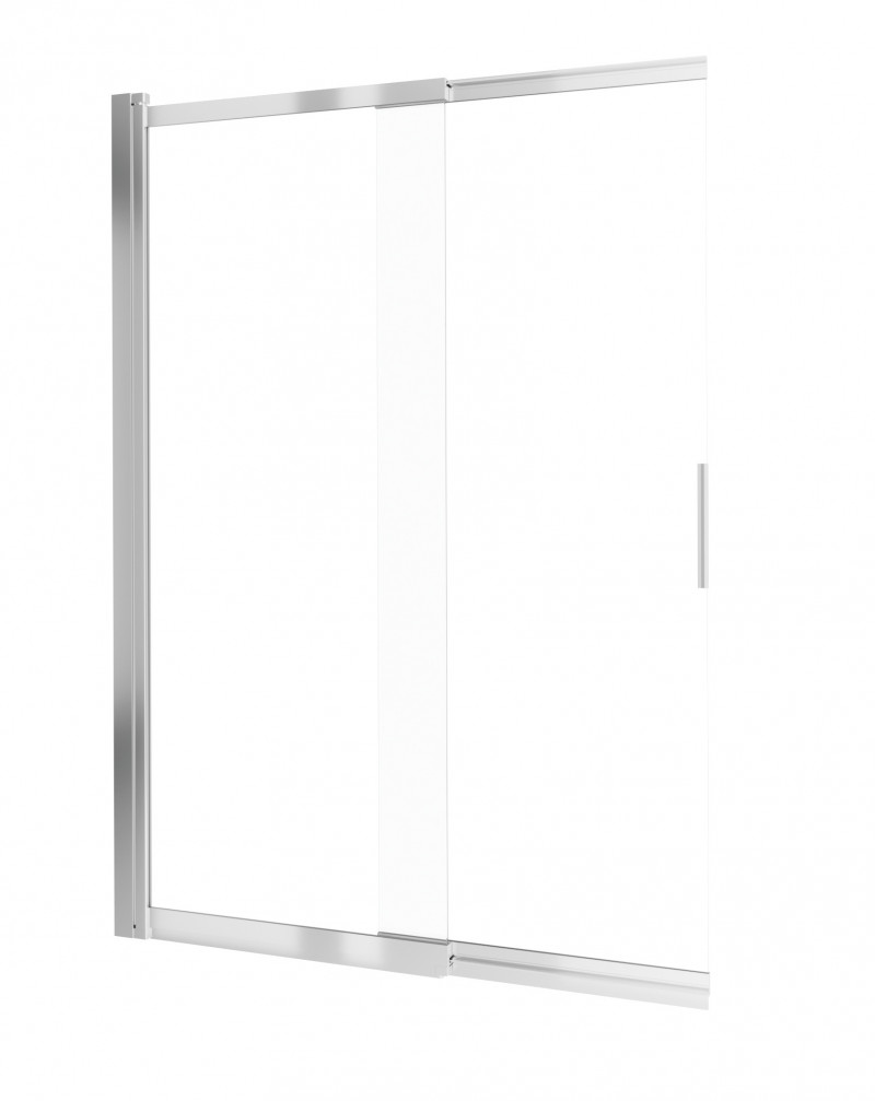 Deante Prizma parawan wannowy przesuwny 100x140 chrom/przeźroczyste Active Cover KTJ073R