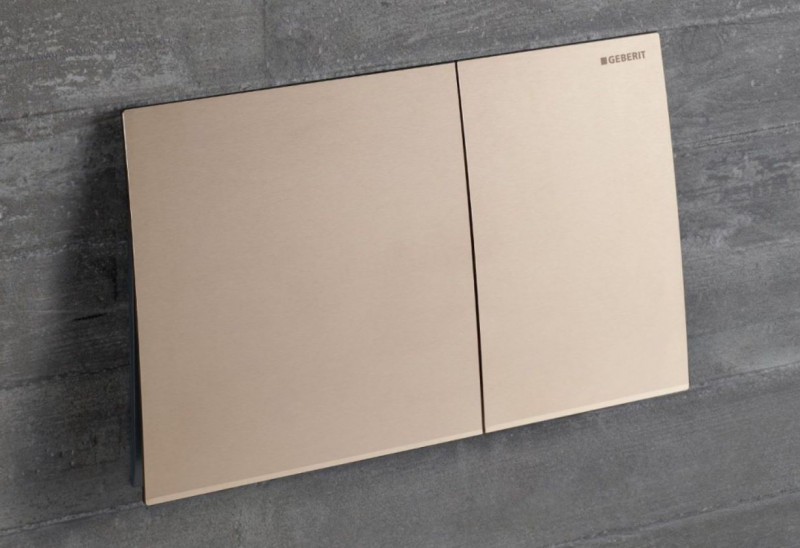 Geberit Sigma 70 NEW przycisk spłukujący stal nierdzewna czerwone złoto szczotkowane easy to clean 115.622.QB.1