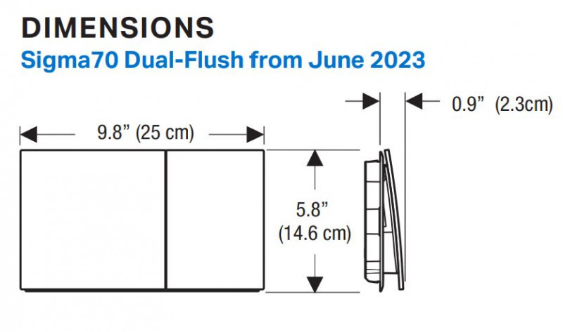 Geberit Sigma 70 NEW przycisk spłukujący stal nierdzewna czerwone złoto szczotkowane easy to clean 115.622.QB.1