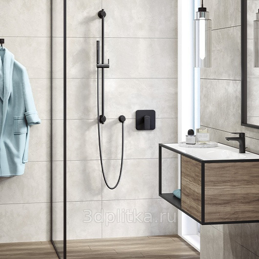 Kludi Pure&Style podtynkowa bateria prysznicowa czarny mat 406553975